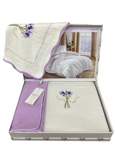 Постельное белье LAVENDER EMBROIDERY розовый